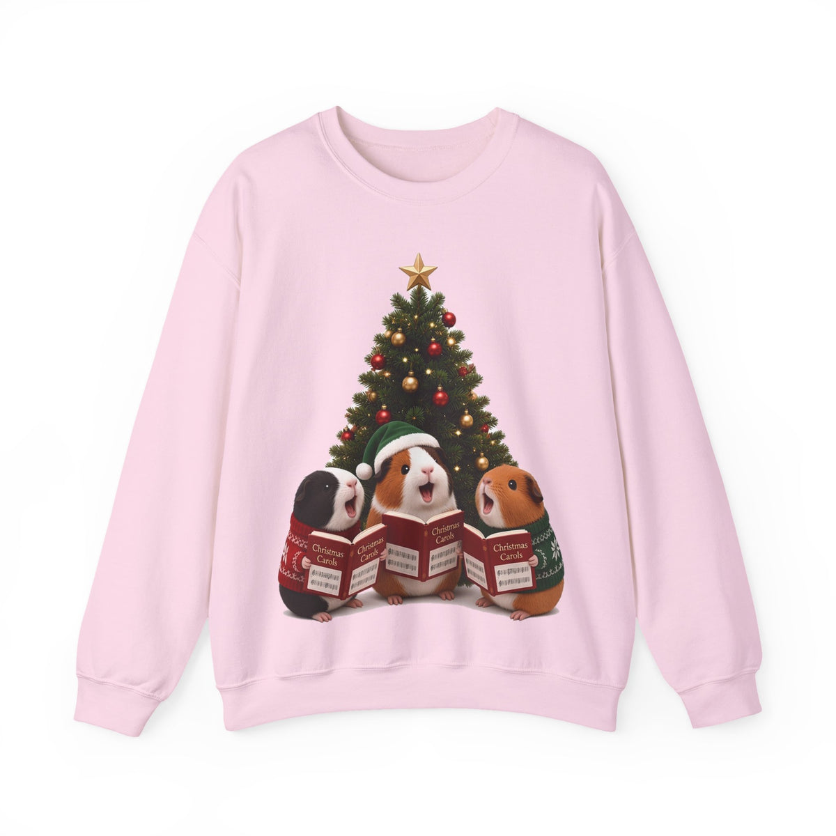 Cute Kawaii Guinea Pig Christmas Carols Jumper