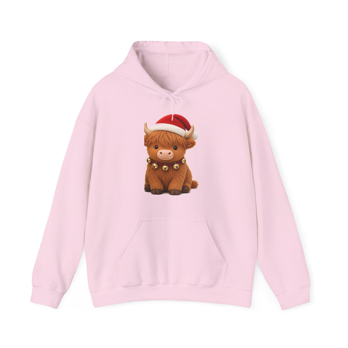 Cute Kawaii Christmas Highland Cow Hoodie