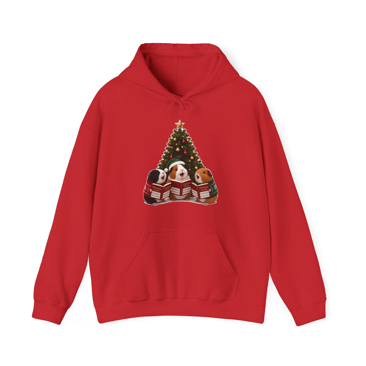 Cute Kawaii Guinea Pig Christmas Carols Hoodie