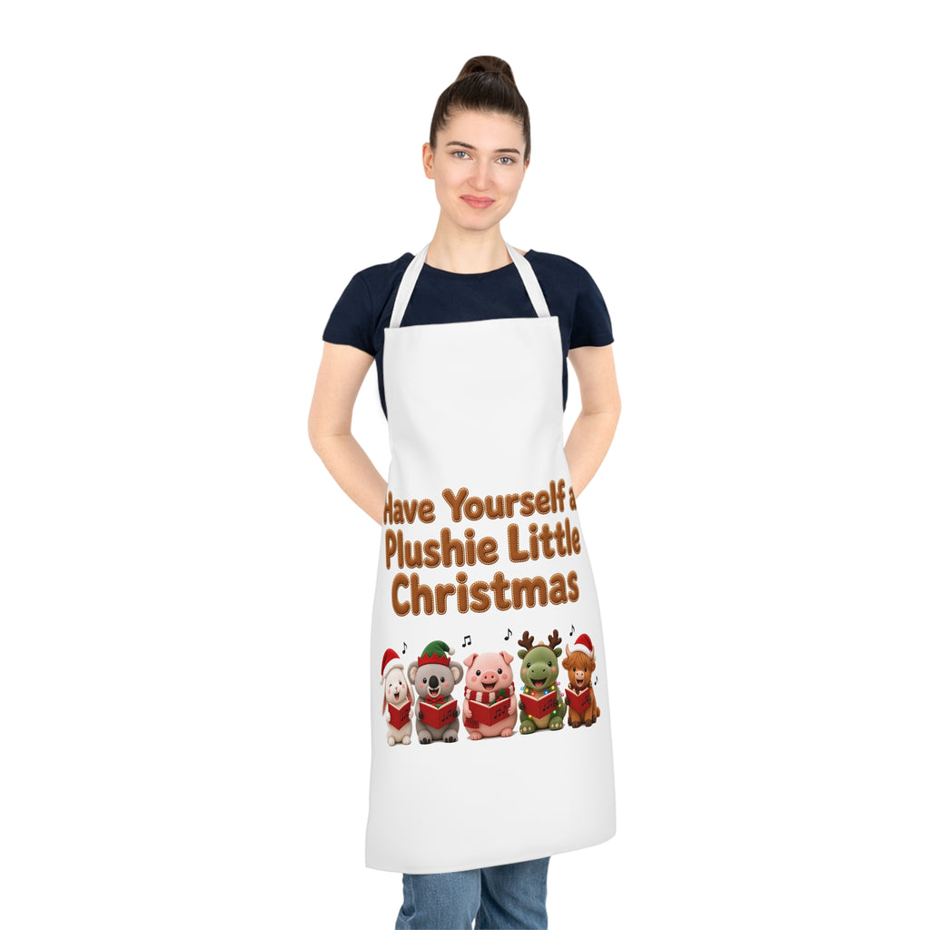 Have Yourself a Plushie Little Christmas Cute Kawaii Apron