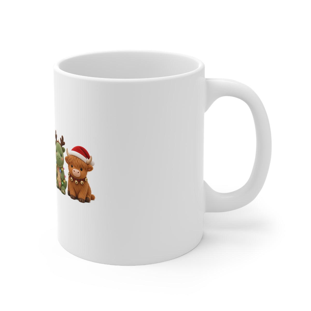 Christmas Plush Friends Cute Kawaii Mug