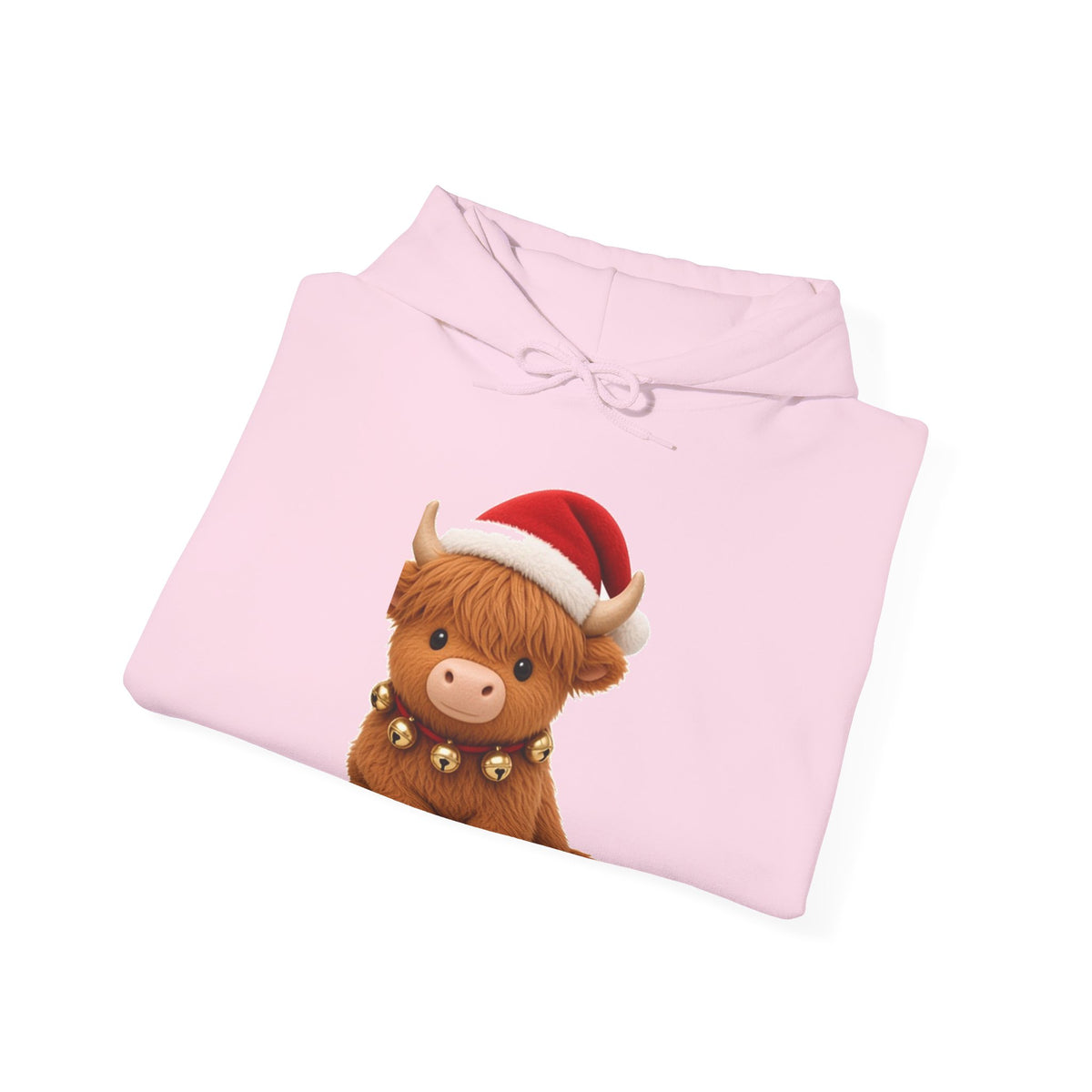 Cute Kawaii Christmas Highland Cow Hoodie