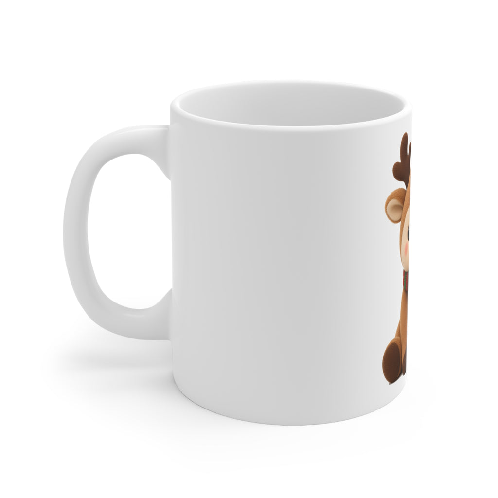 Cute Kawaii Christmas Reindeer Mug