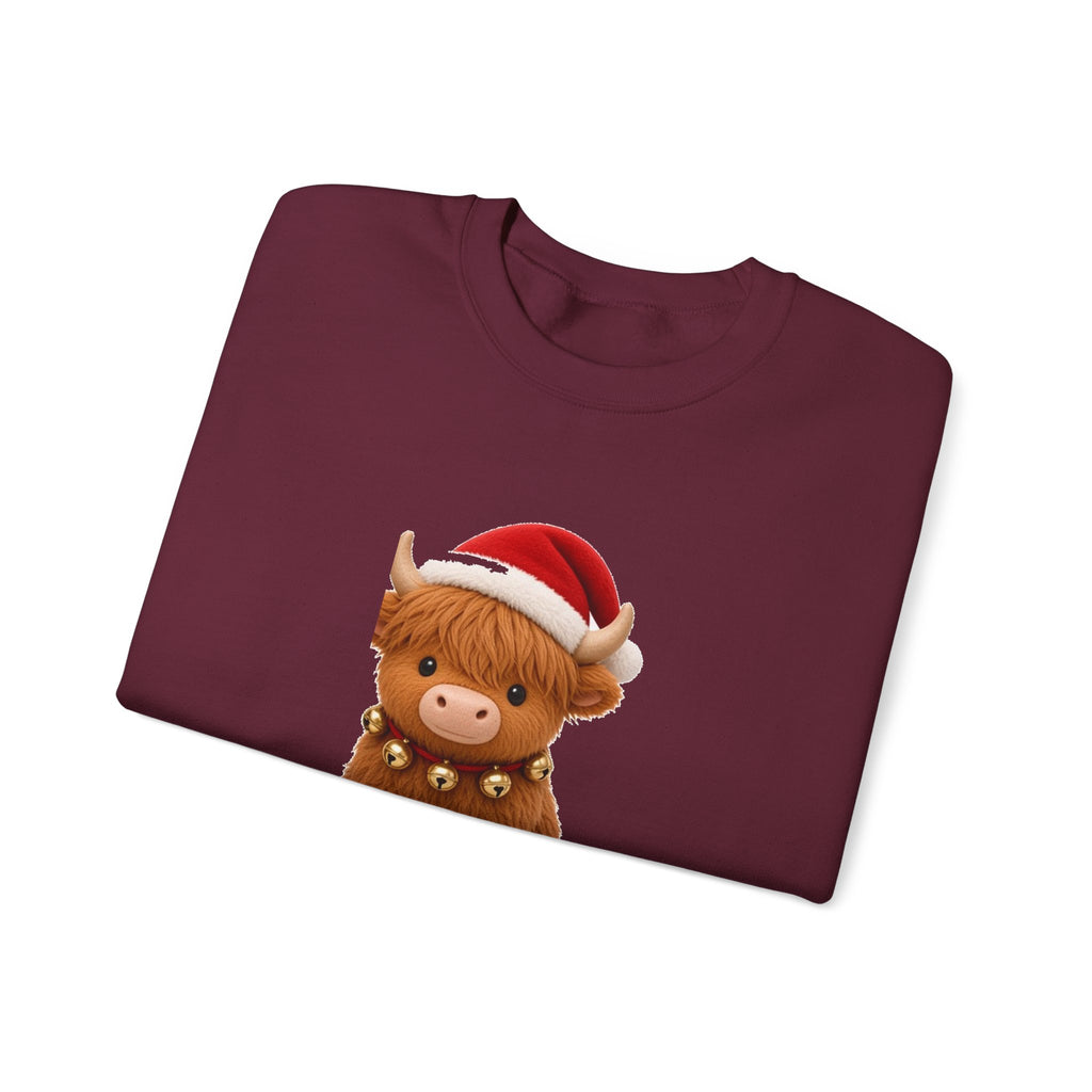 Christmas Highland Cow Cute Kawaii Jumper