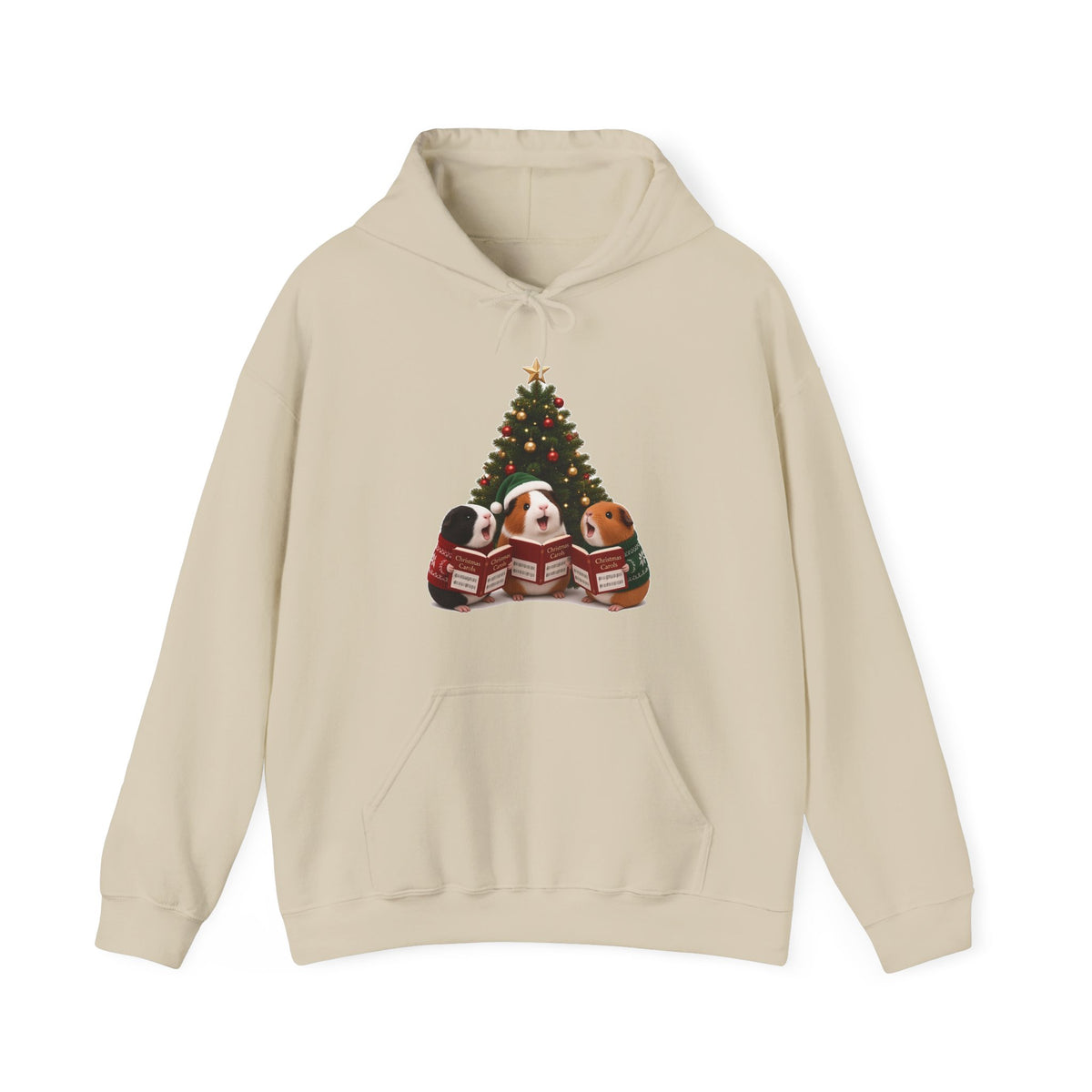 Cute Kawaii Guinea Pig Christmas Carols Hoodie