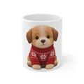 Cute Kawaii Christmas Puppy Mug