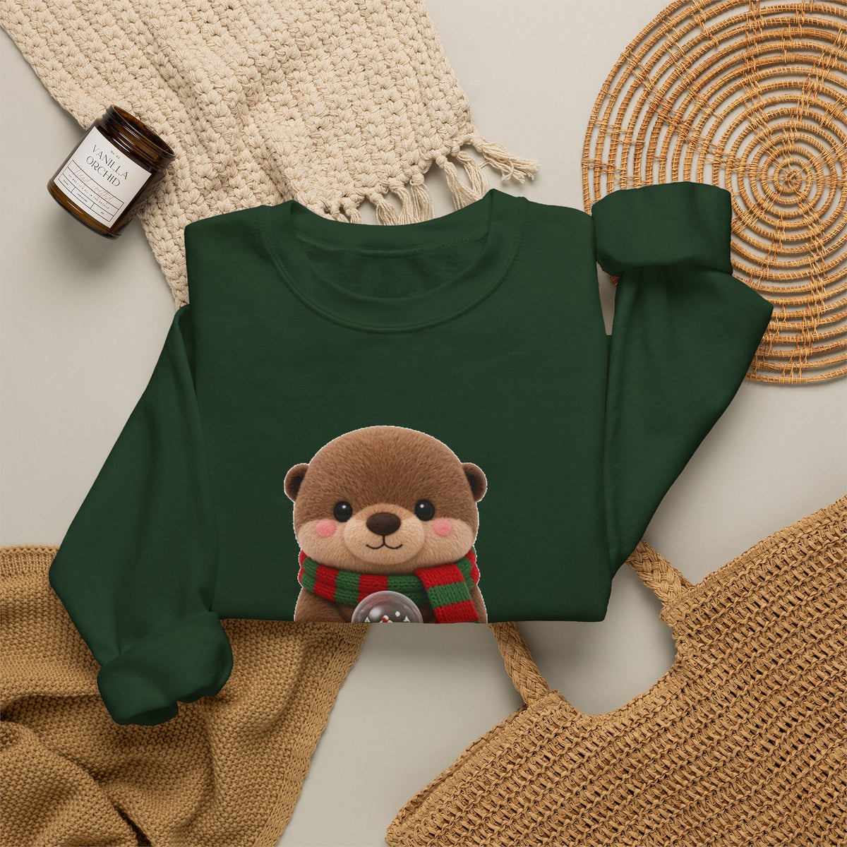 Christmas Otter Cute Kawaii Jumper