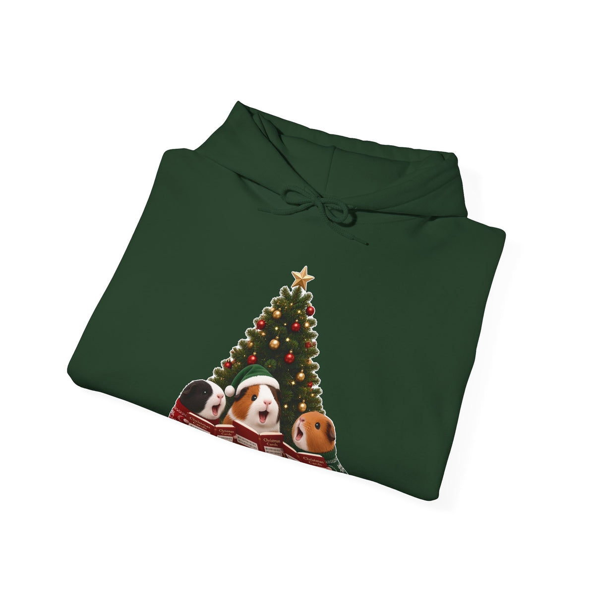 Cute Kawaii Guinea Pig Christmas Carols Hoodie