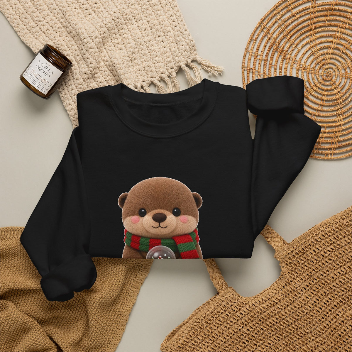 Christmas Otter Cute Kawaii Jumper