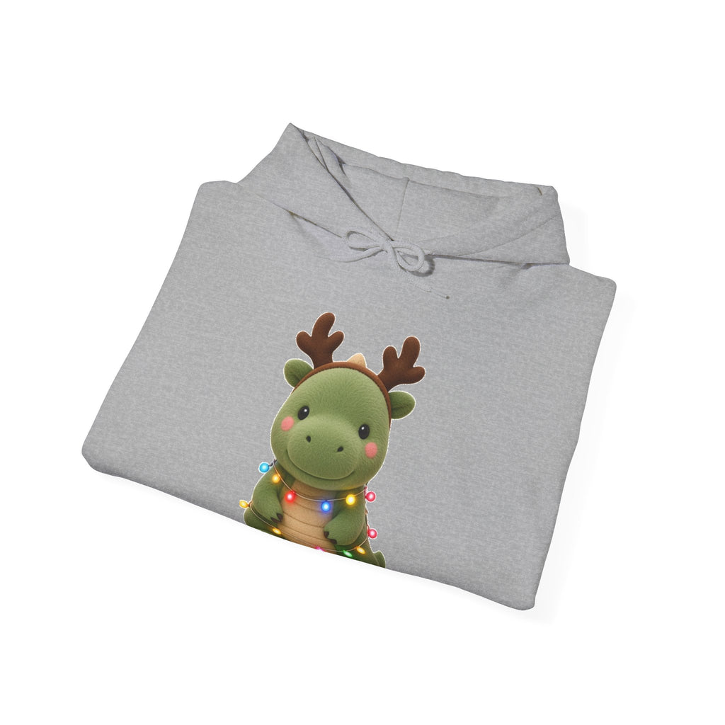 Cute Kawaii Christmas Dino Hoodie