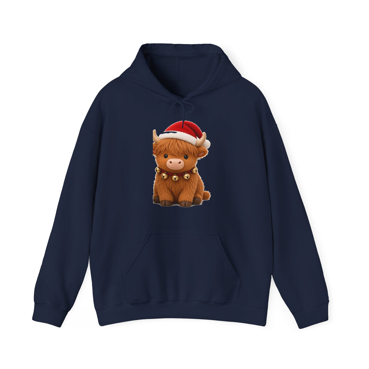 Cute Kawaii Christmas Highland Cow Hoodie