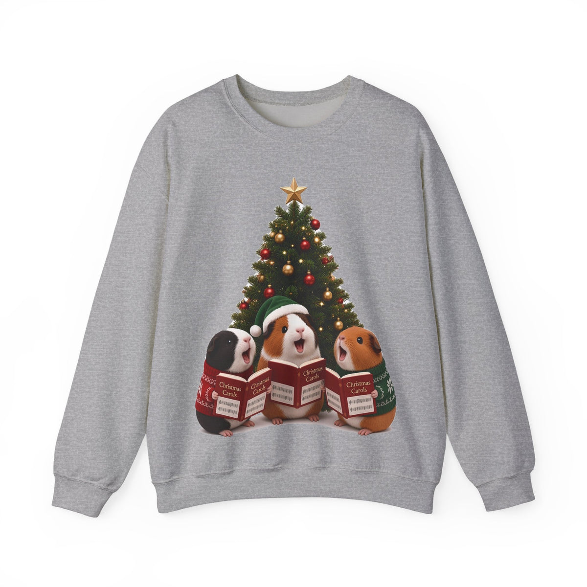 Cute Kawaii Guinea Pig Christmas Carols Jumper
