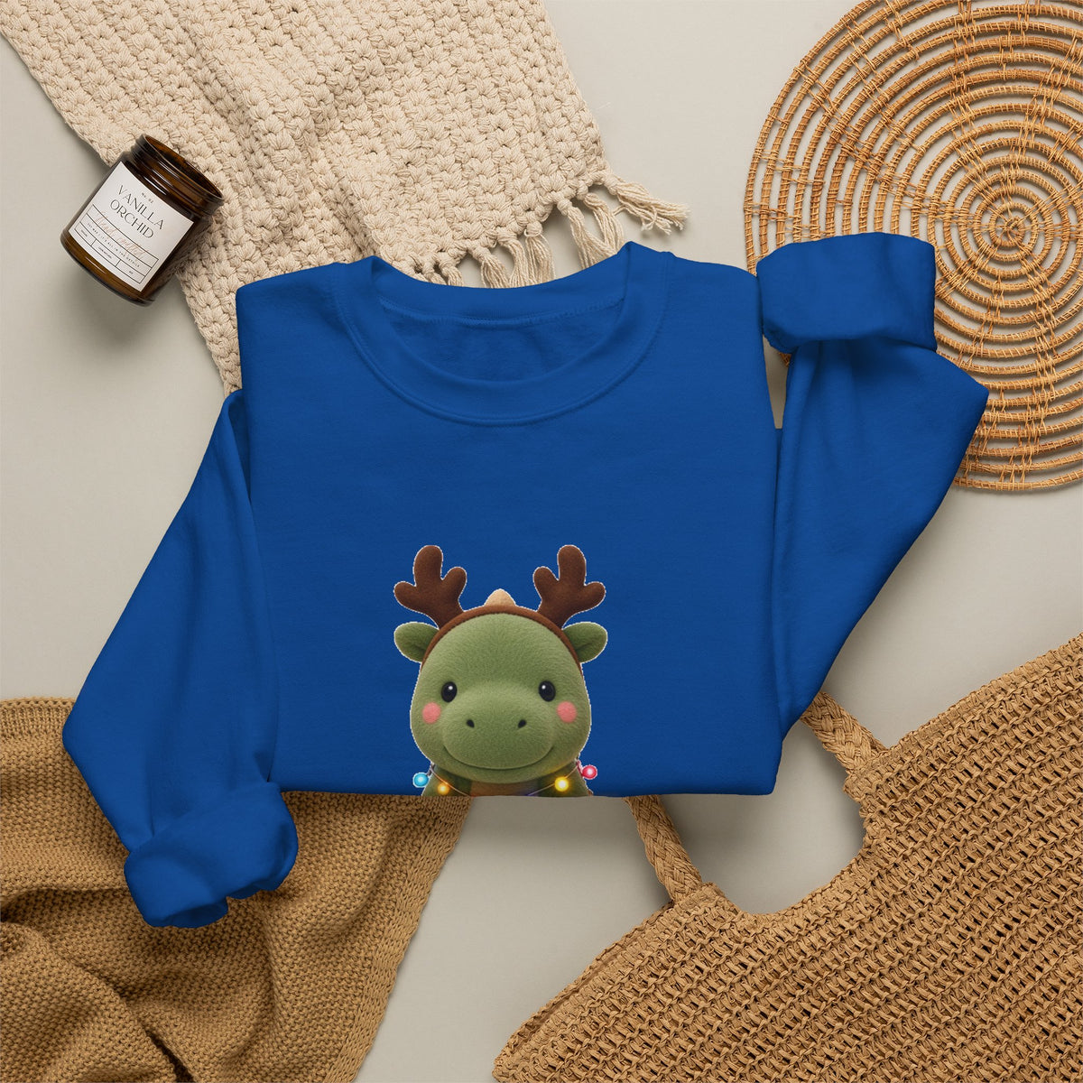 Christmas Dino Cute Kawaii Jumper