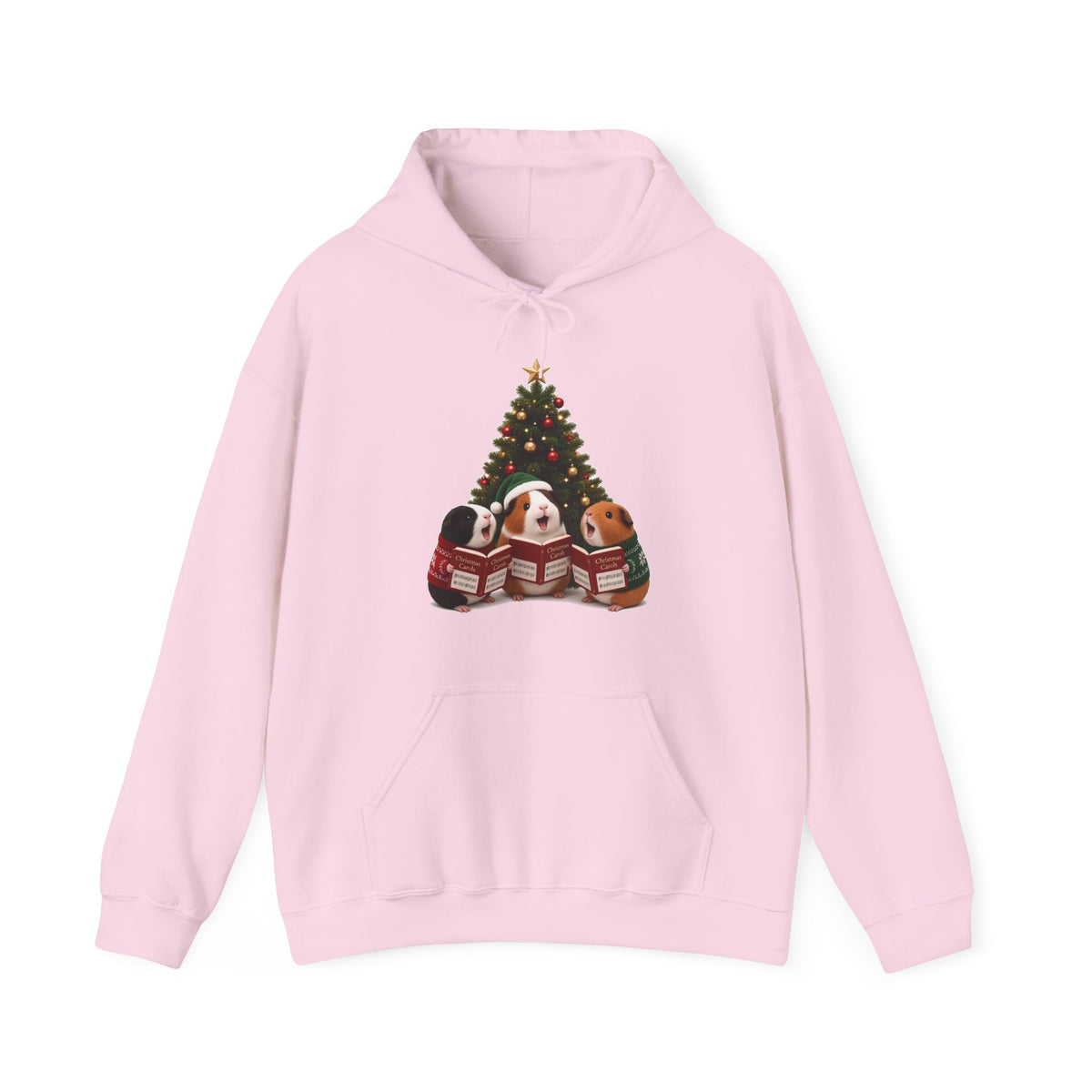 Cute Kawaii Guinea Pig Christmas Carols Hoodie