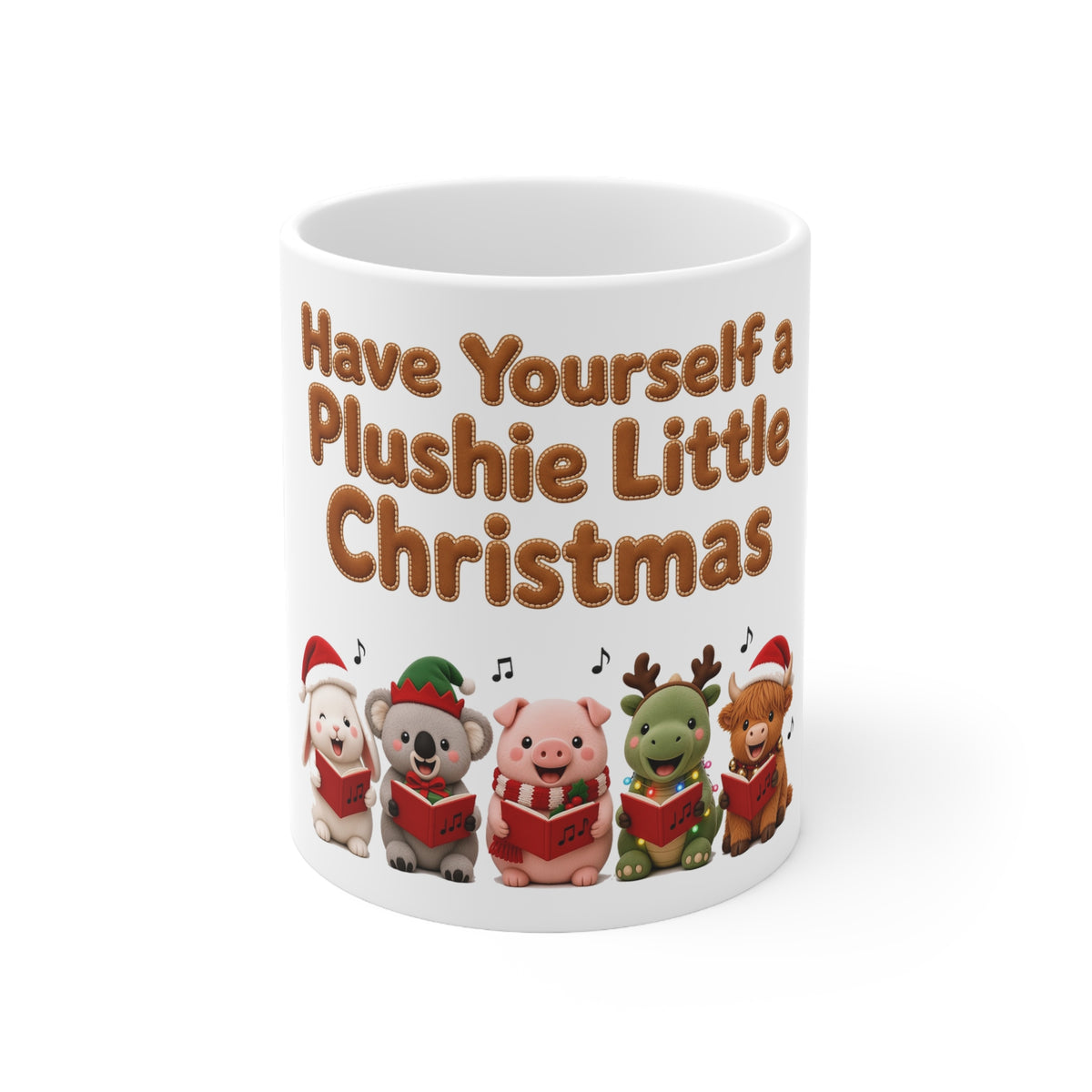 Have Yourself a Plushie Little Christmas Cute Kawaii Mug