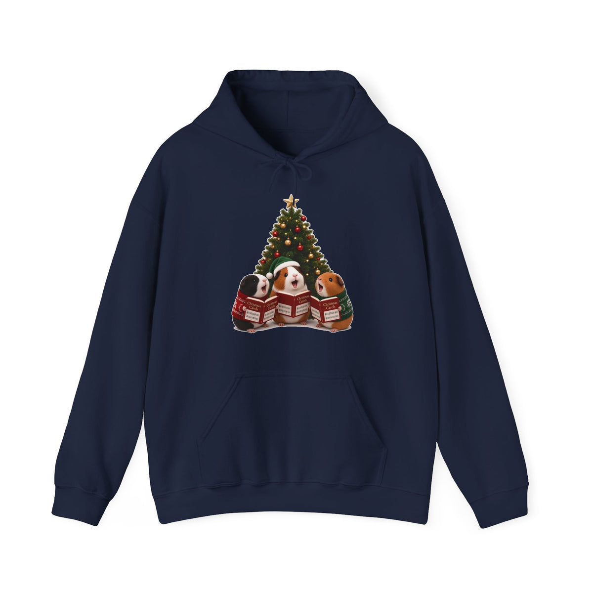 Cute Kawaii Guinea Pig Christmas Carols Hoodie