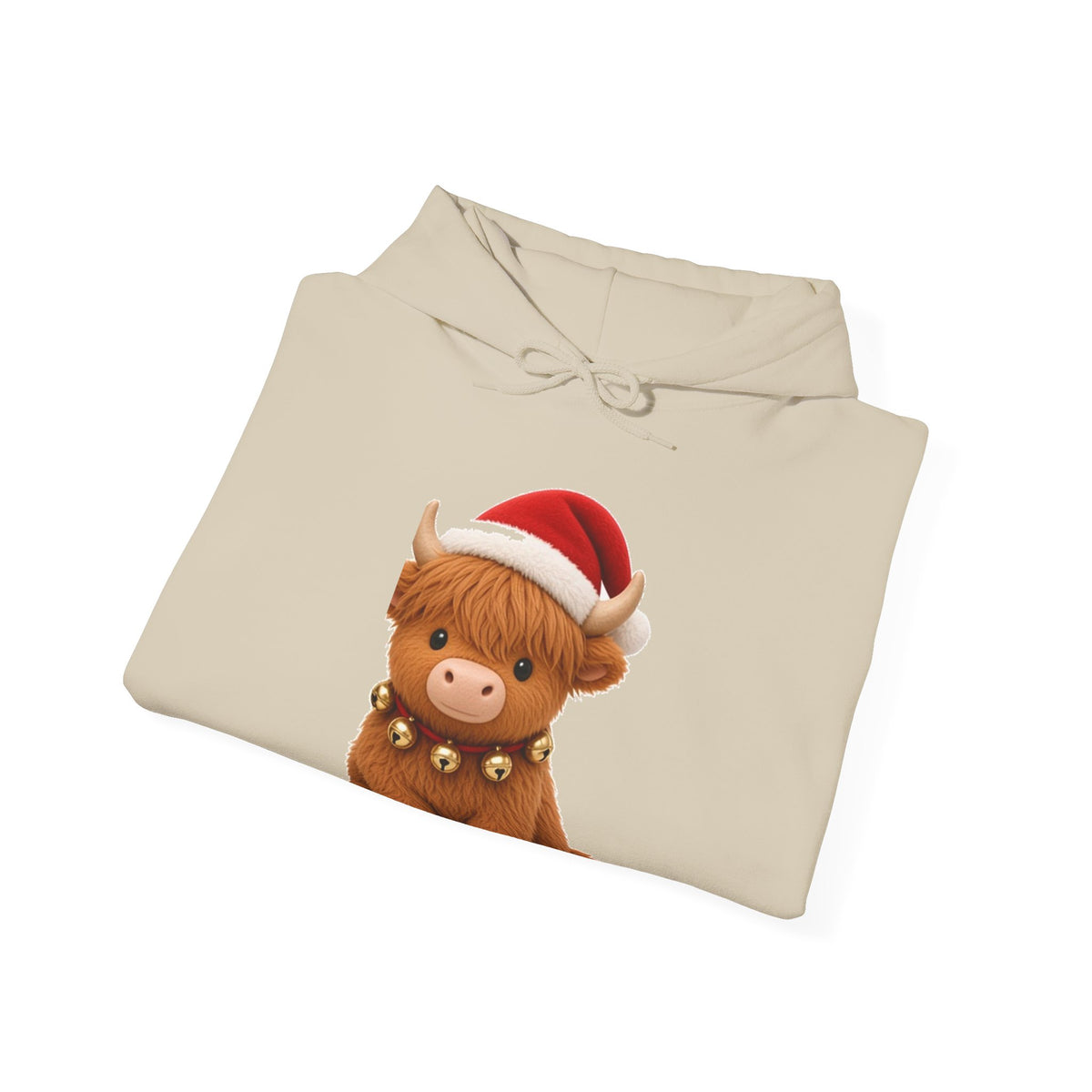 Cute Kawaii Christmas Highland Cow Hoodie