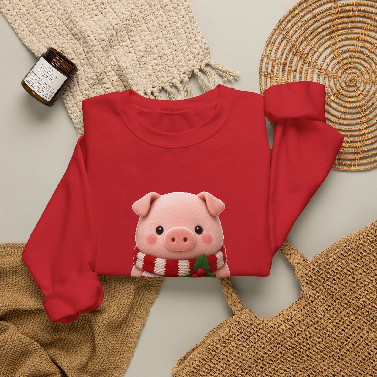 Christmas Pig Cute Kawaii Jumper