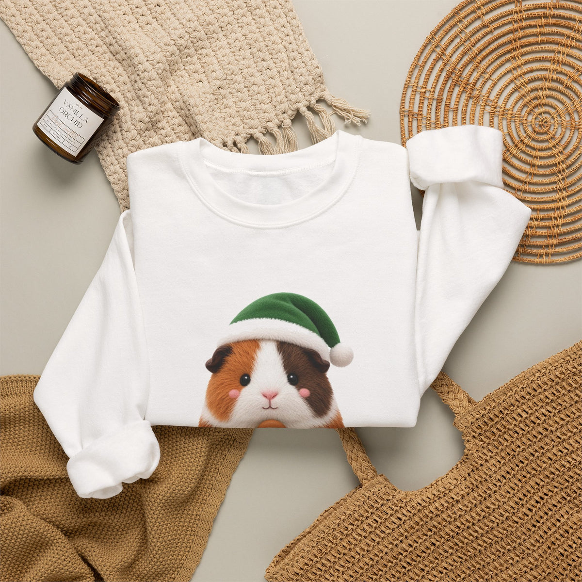 Christmas Guinea Pig Cute Kawaii Jumper