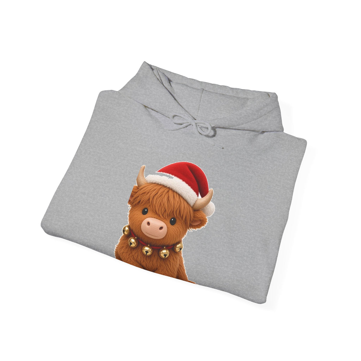 Cute Kawaii Christmas Highland Cow Hoodie