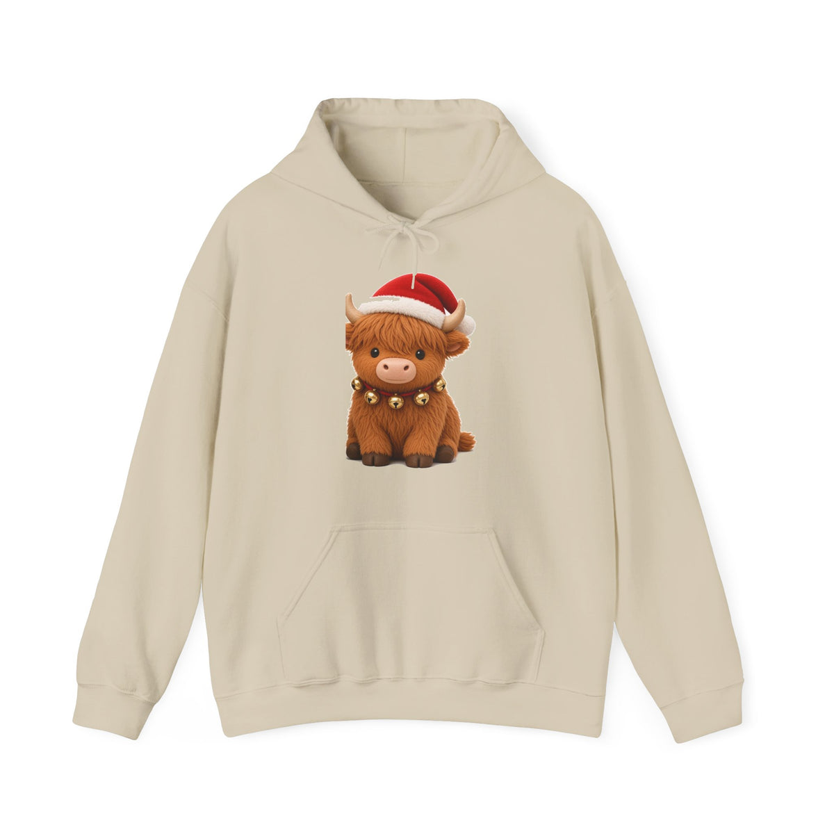 Cute Kawaii Christmas Highland Cow Hoodie