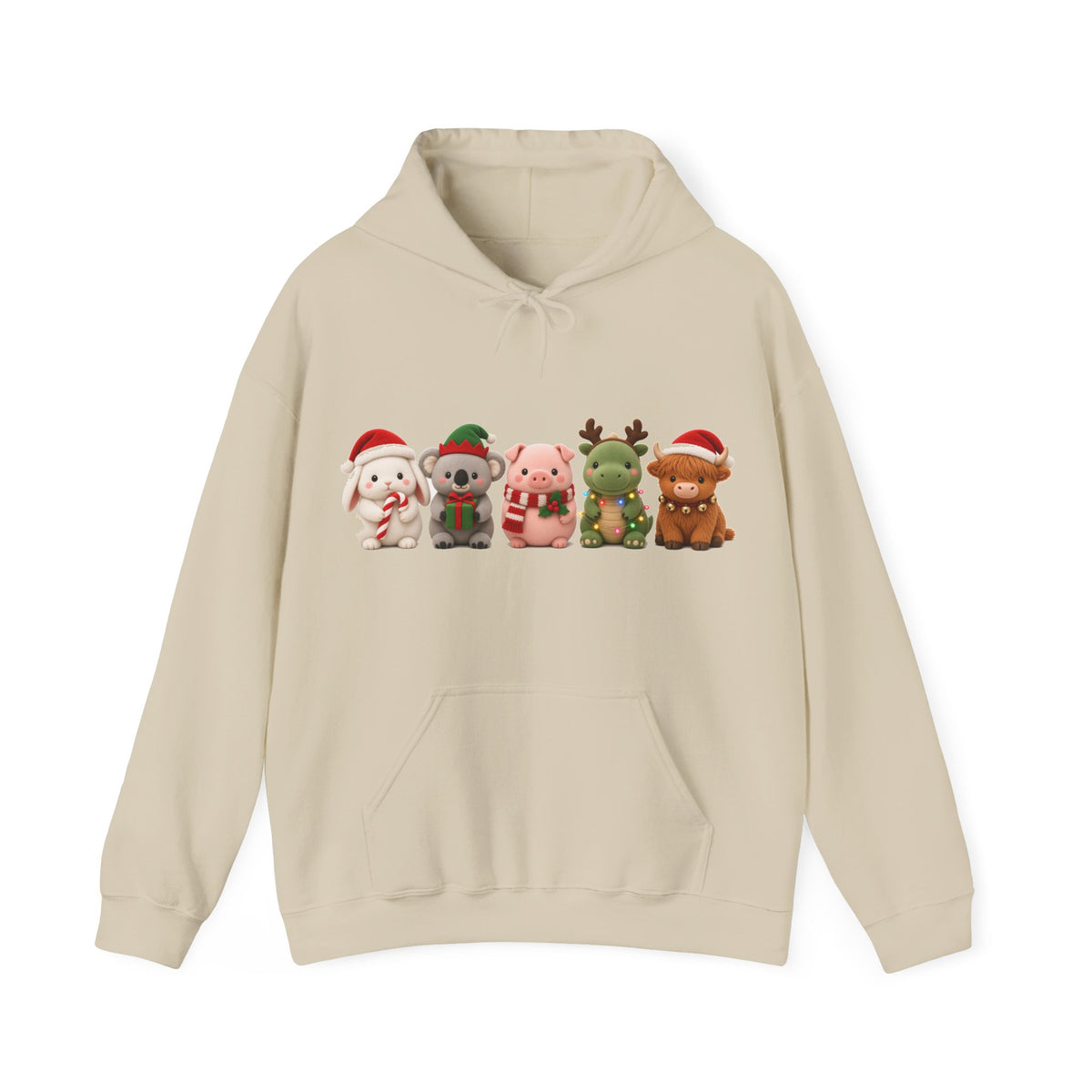 Cute Kawaii Christmas Animals Hoodie