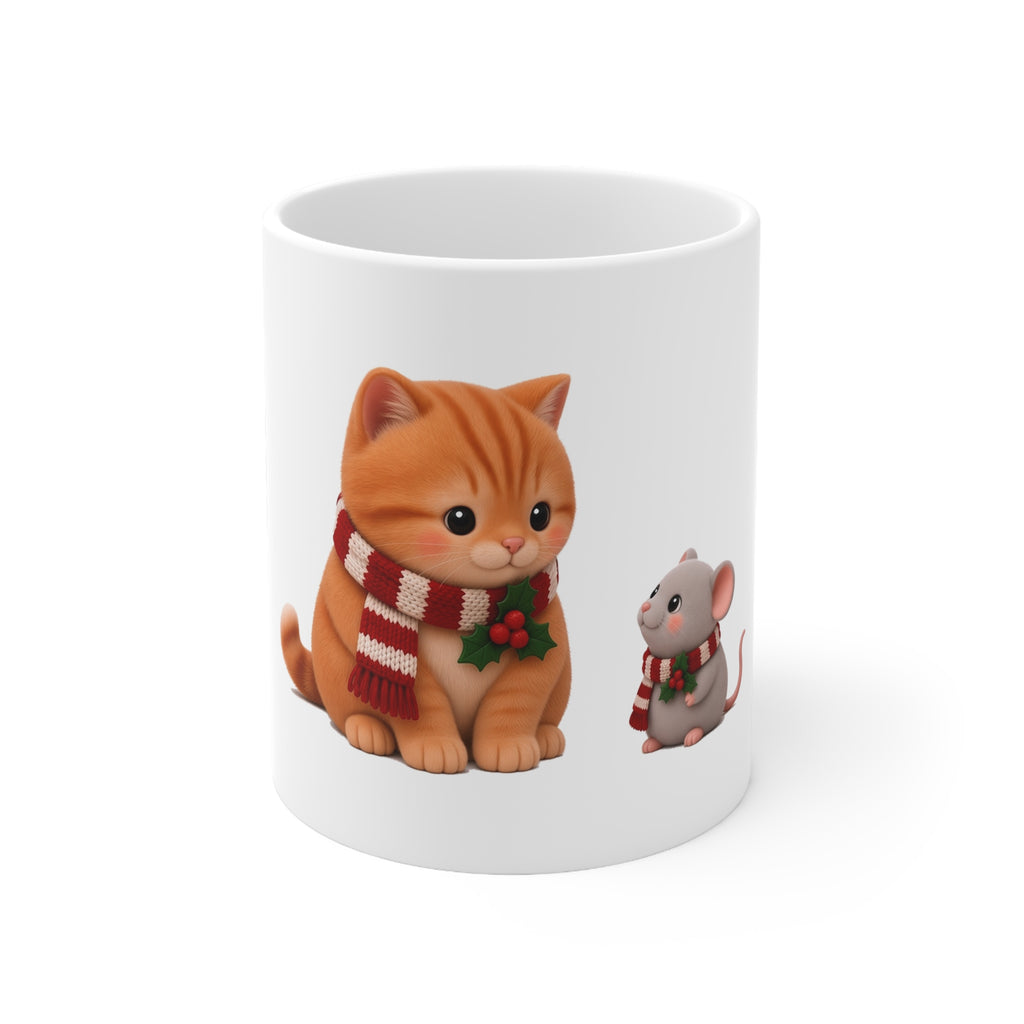 Cat and Mouse Cute Kawaii Mug