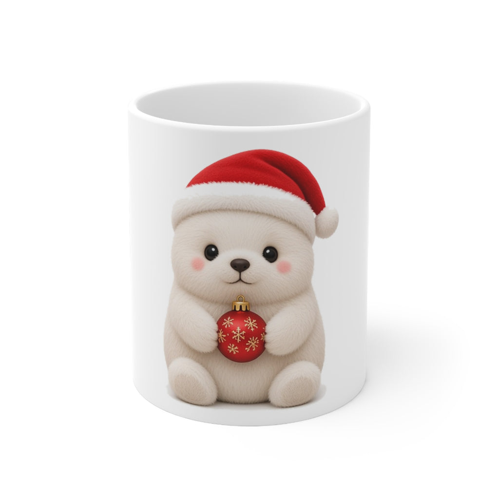 Cute Kawaii Christmas Seal Mug