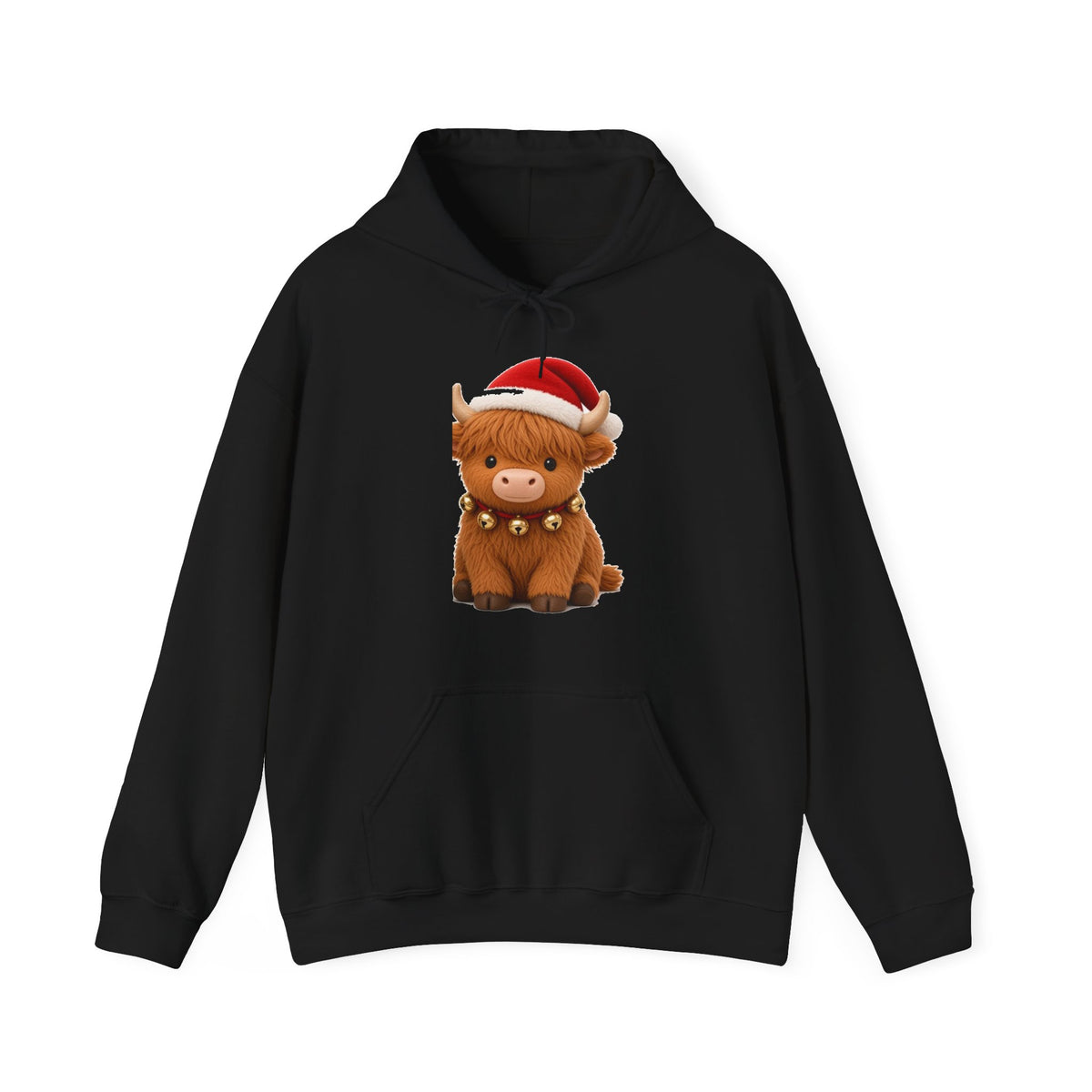 Cute Kawaii Christmas Highland Cow Hoodie