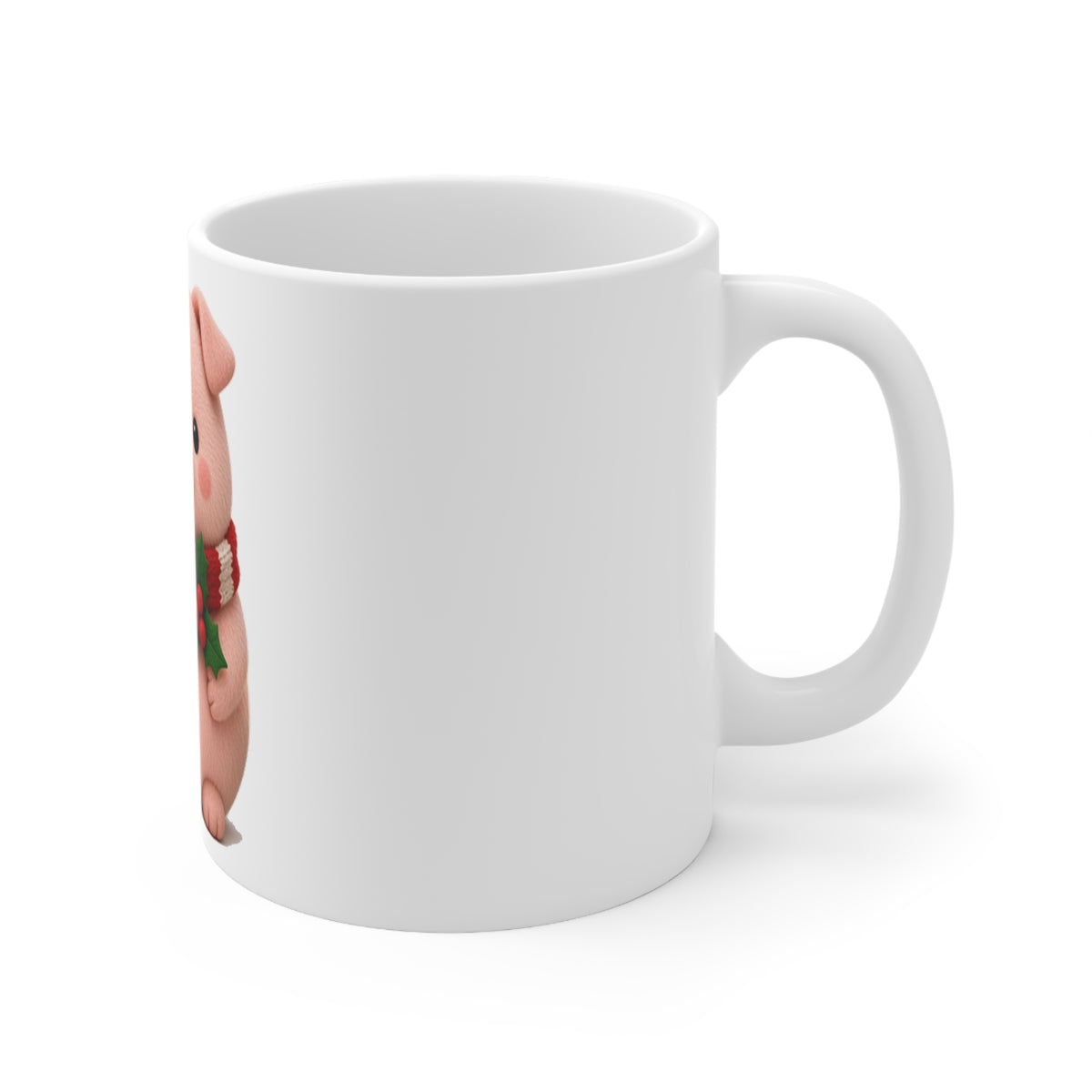 Cute Kawaii Christmas Pig Mug