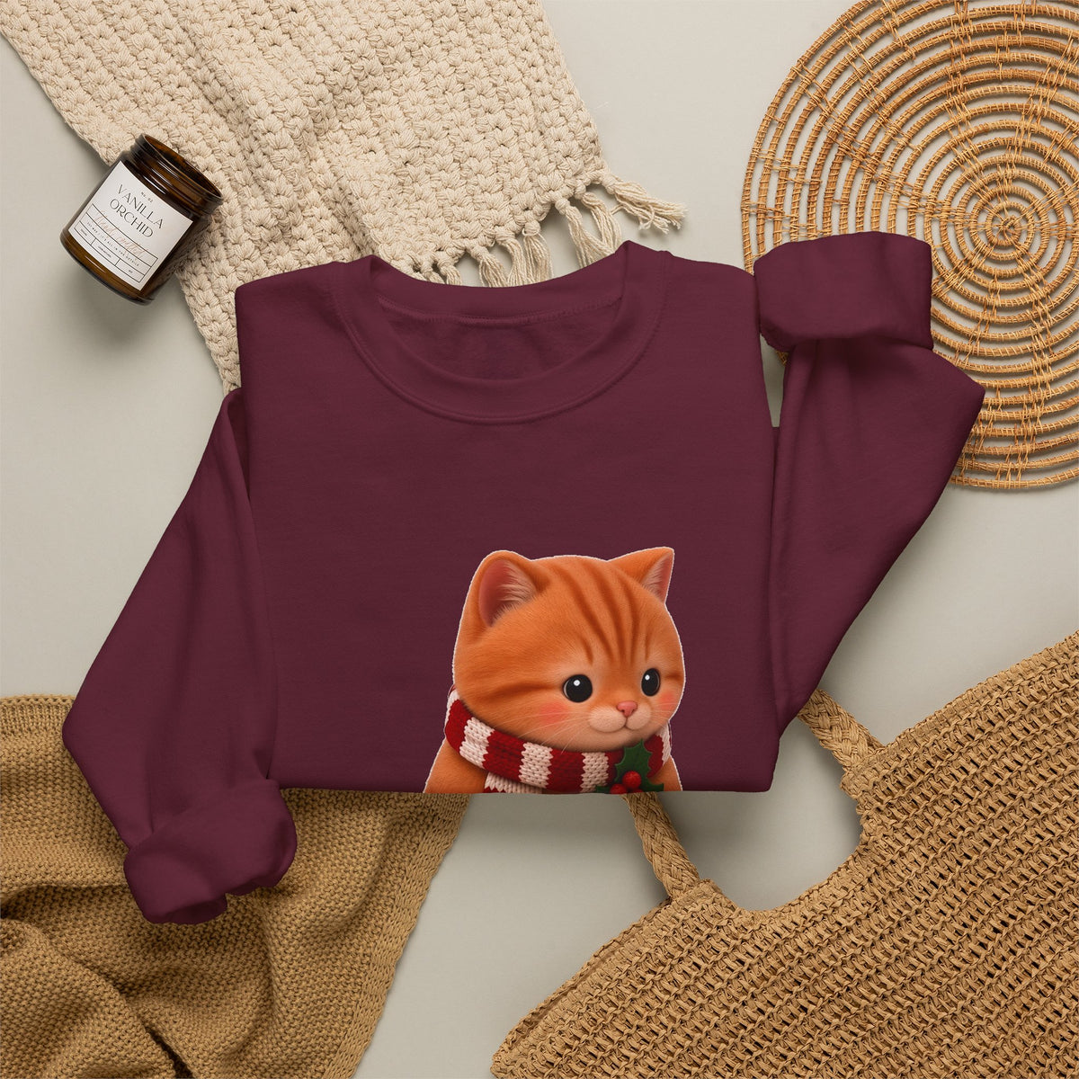 Cute Kawaii Christmas Cat Jumper