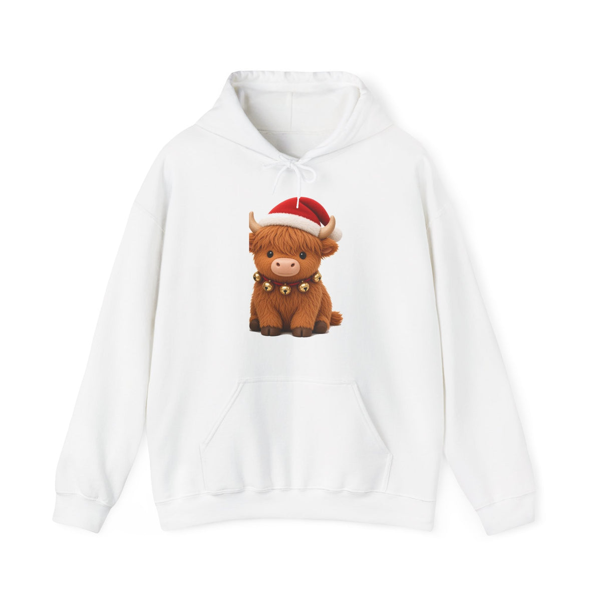 Cute Kawaii Christmas Highland Cow Hoodie