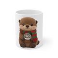 Cute Kawaii Christmas Otter Mug