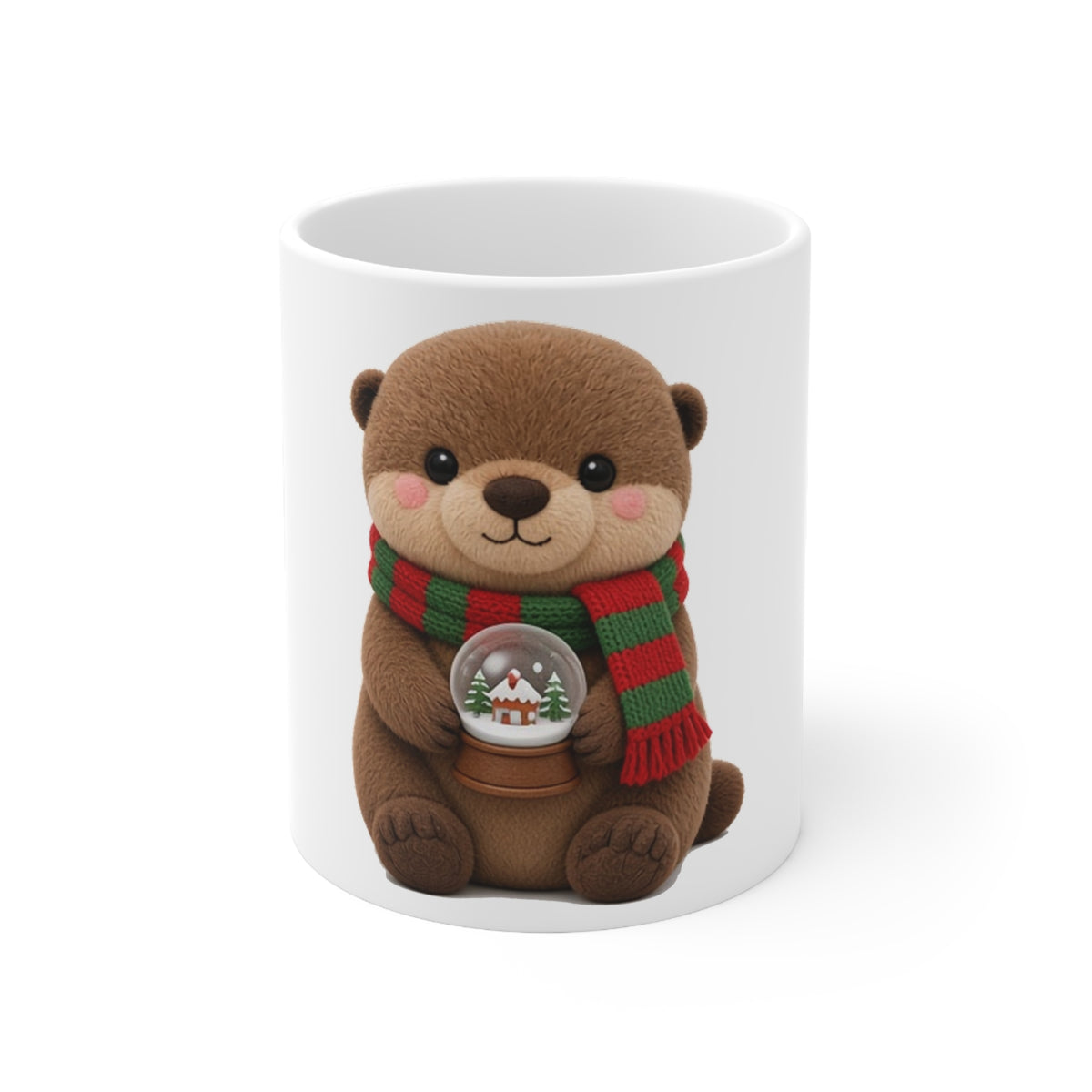 Cute Kawaii Christmas Otter Mug