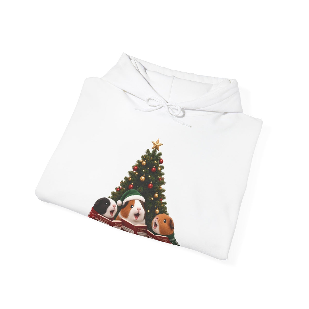 Cute Kawaii Guinea Pig Christmas Carols Hoodie