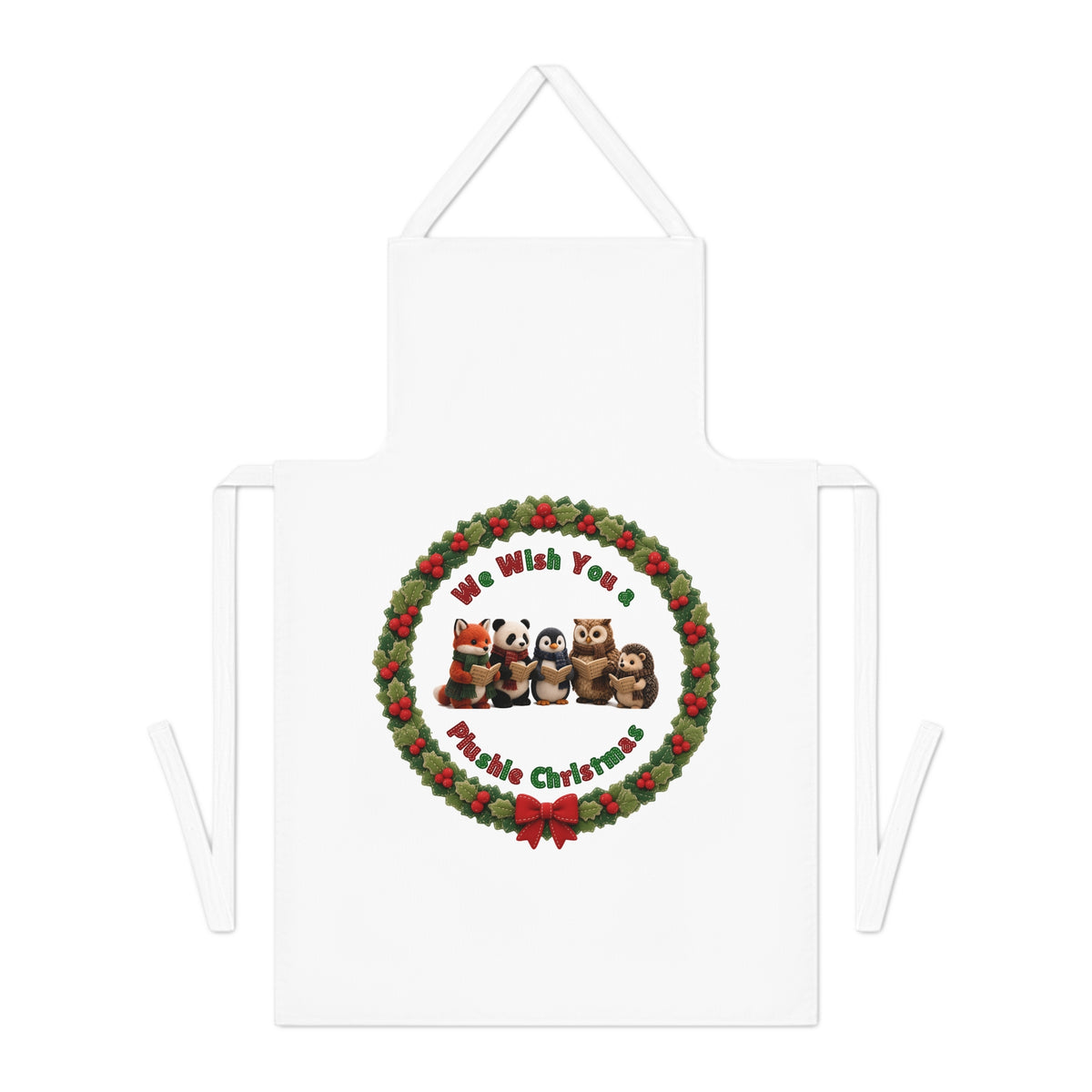We Wish You a Plushie Christmas Cute Kawaii Apron