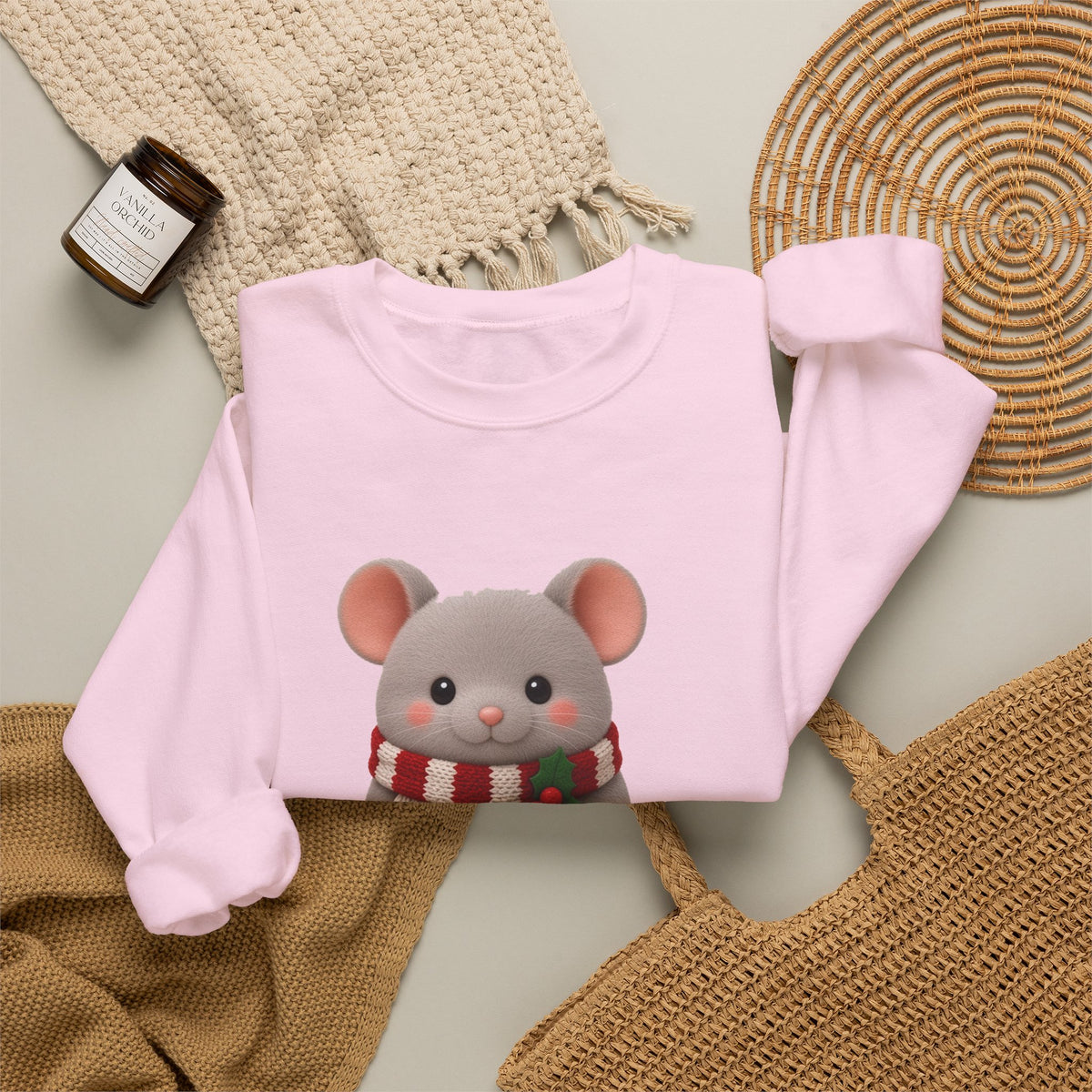 Cute Kawaii Christmas Mouse Jumper