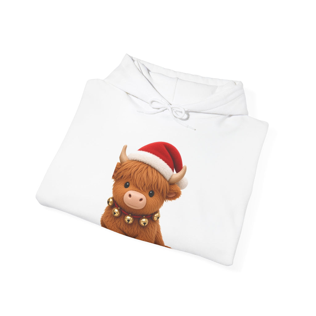 Cute Kawaii Christmas Highland Cow Hoodie