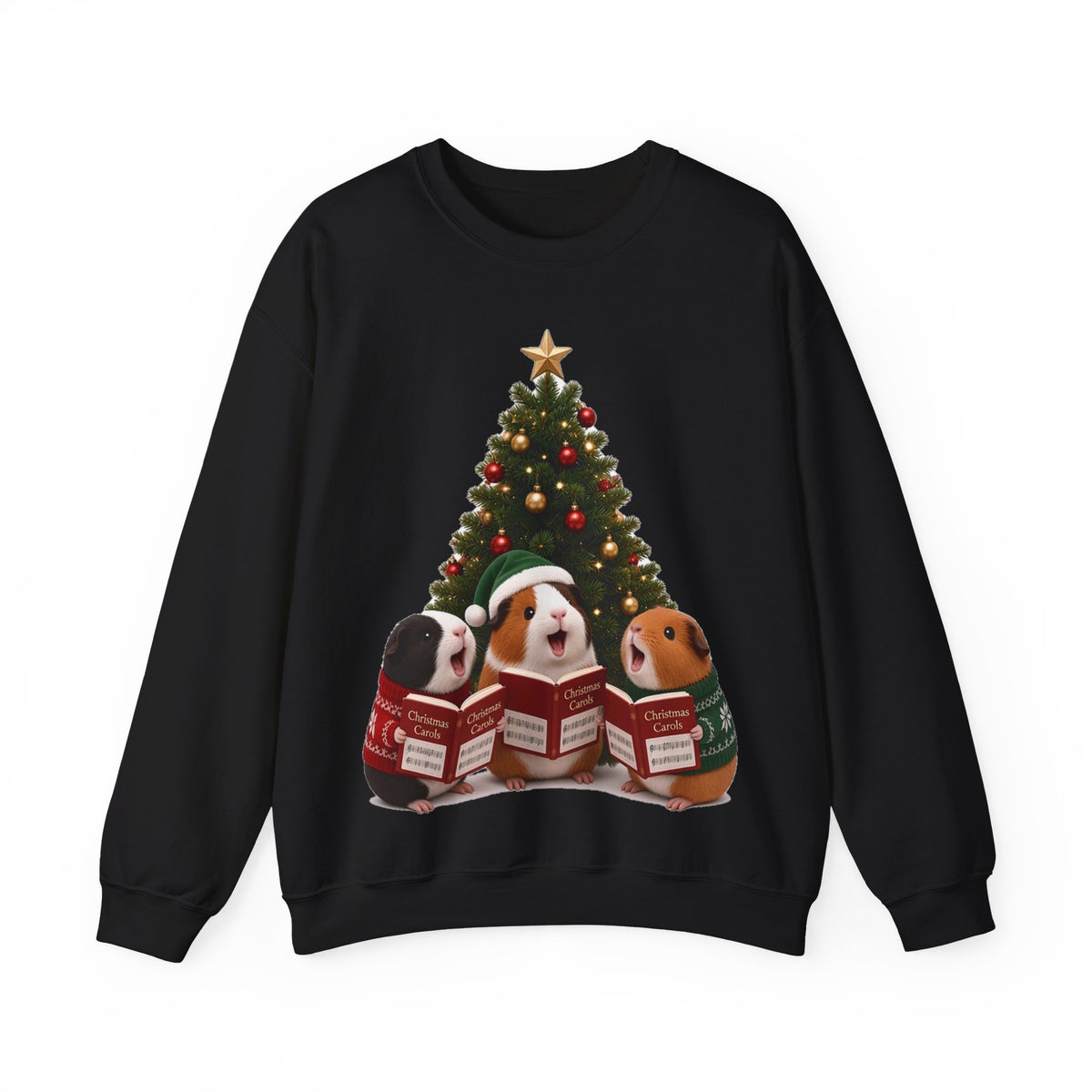 Cute Kawaii Guinea Pig Christmas Carols Jumper