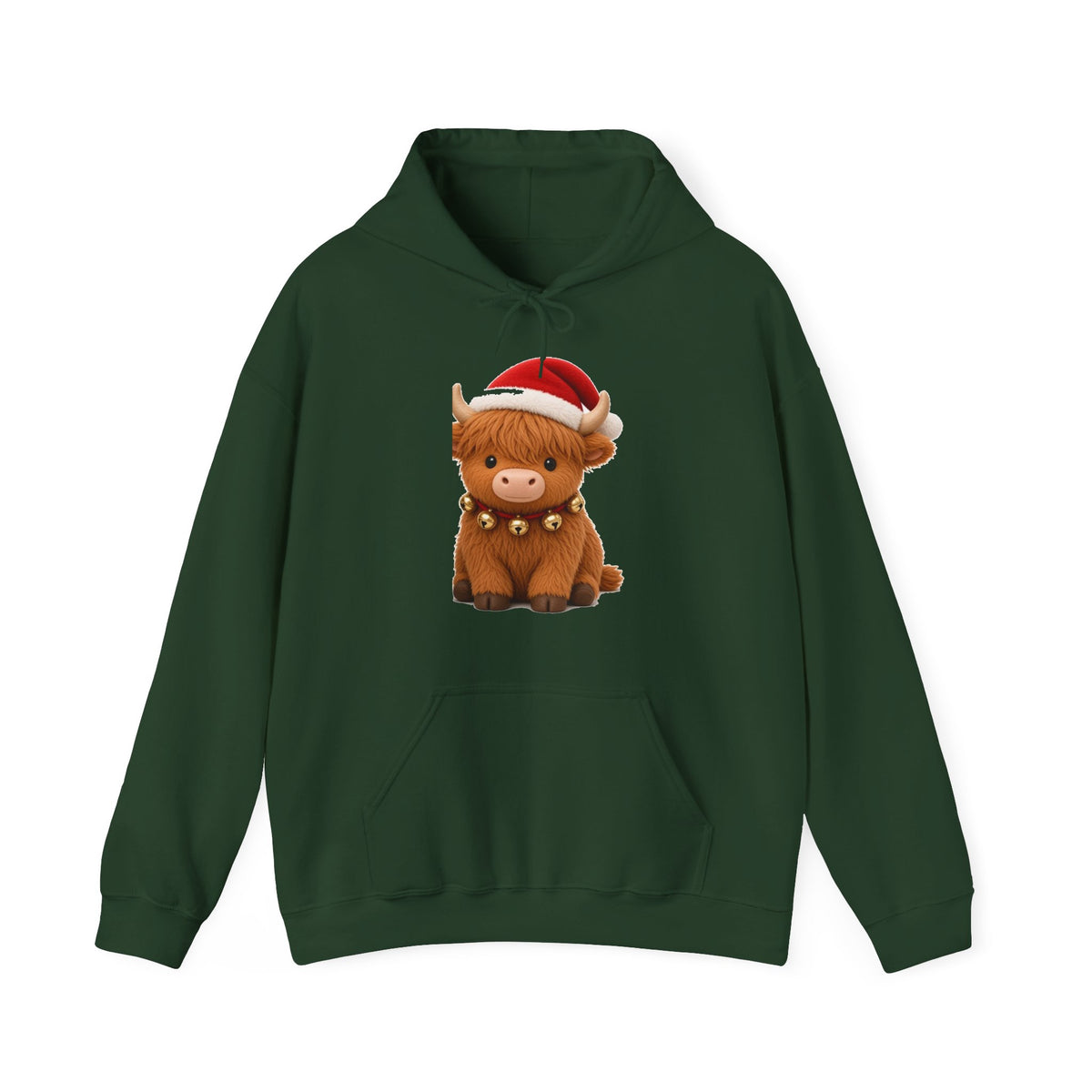 Cute Kawaii Christmas Highland Cow Hoodie
