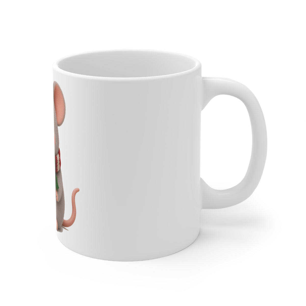 Cute Kawaii Christmas Mouse Mug
