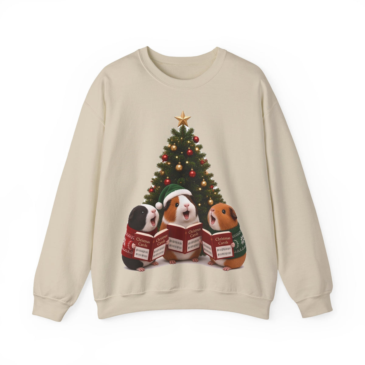 Cute Kawaii Guinea Pig Christmas Carols Jumper