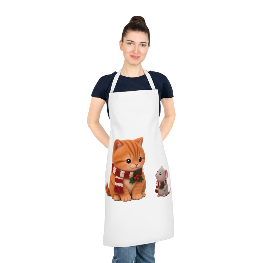 Cat and Mouse Cute Kawaii Apron