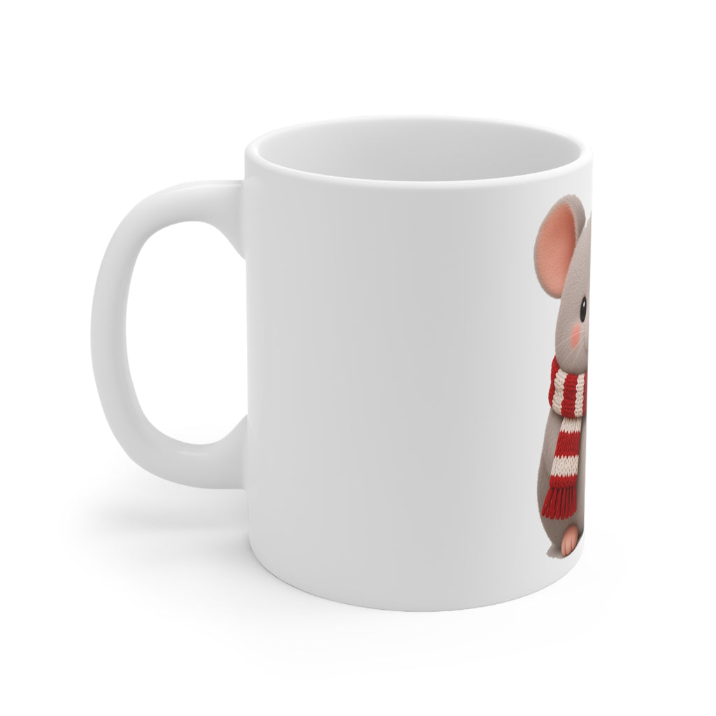 Cute Kawaii Christmas Mouse Mug