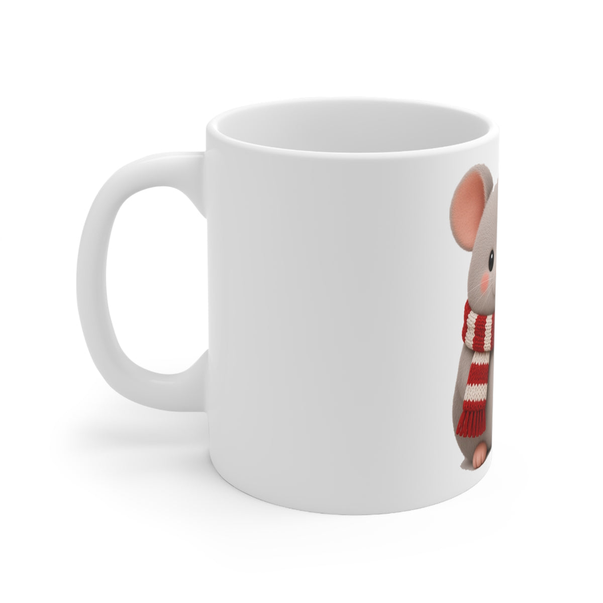 Cute Kawaii Christmas Mouse Mug