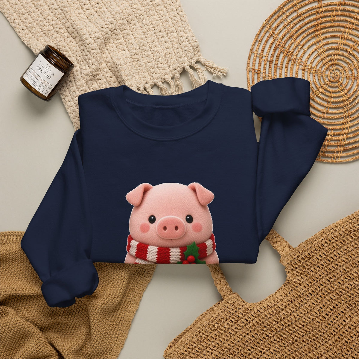 Christmas Pig Cute Kawaii Jumper