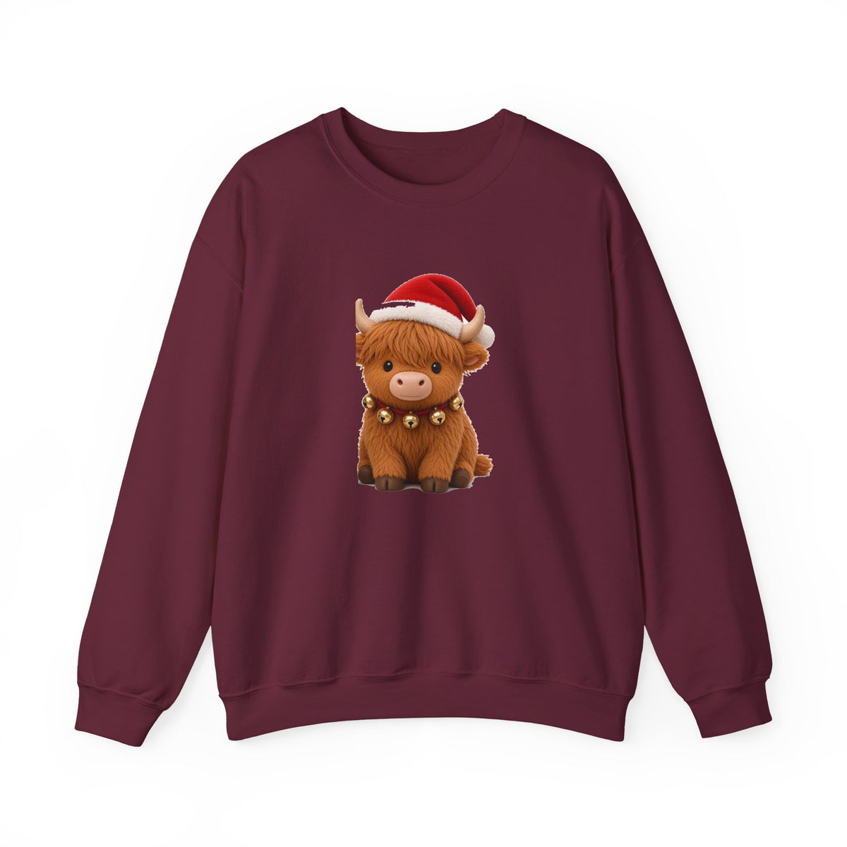 Christmas Highland Cow Cute Kawaii Jumper