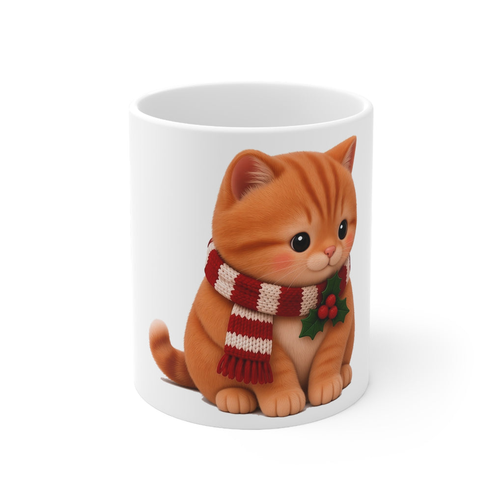 Cute Kawaii Christmas Cat Mug