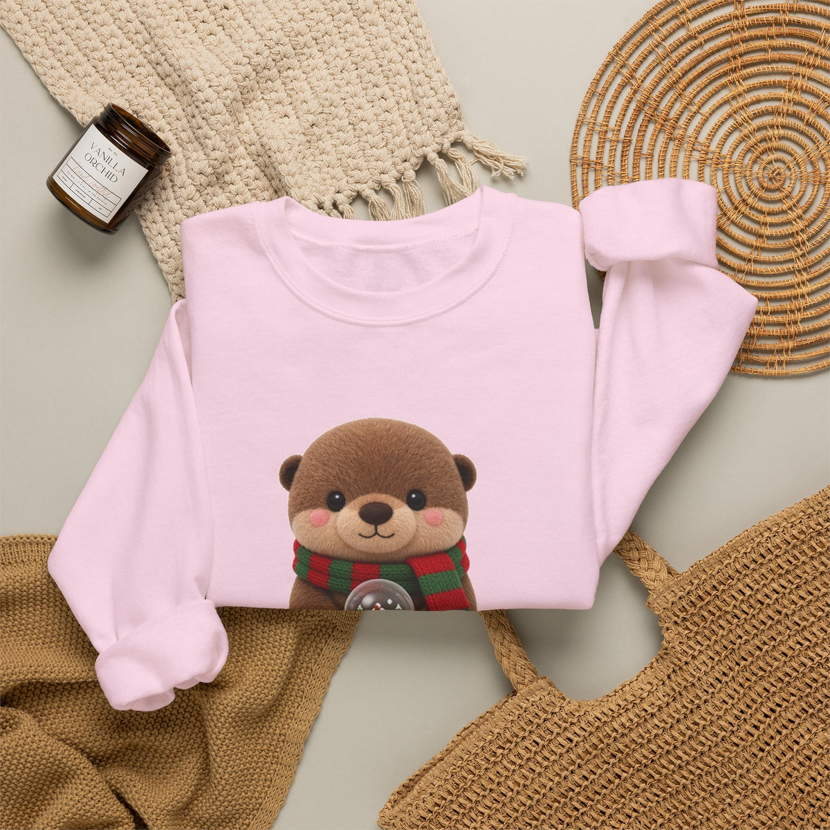 Christmas Otter Cute Kawaii Jumper