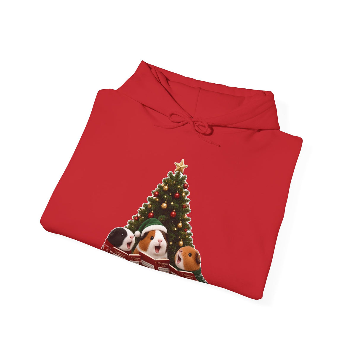 Cute Kawaii Guinea Pig Christmas Carols Hoodie